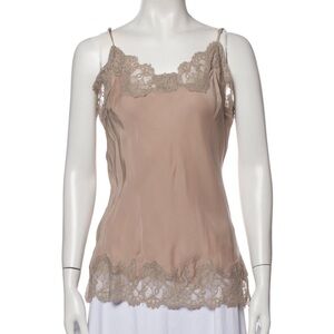 Gold Hawk Silk Lace Camisole